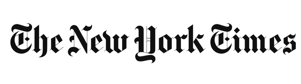The New York Times logo in classic black Gothic-style text.